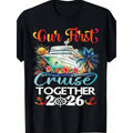 Our First Cruise 2026 Together Cute Matching Couples Cruise T-Shirt