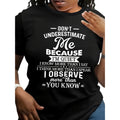 Plus Size Polyester Blend Alphabet Print T-Shirt for Women - Short Sleeve Crew Neck Tee with Elastane, Slight Stretch, Oversized Knit Top for All Seasons