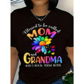 Printed With The Pattern Of Mother's Day, The Pure Short Sleeved T-Shirt Is Very Suitable For Women's Casual Elastic Tops. It Is An Ideal Choice For Daily Wear In Spring And Summer. It Is A Birthday Gift For Mothers And Sisters