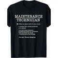 100% Cotton Maintenance Technician Repair Worker Handyman T-Shirt - Soft Breathable Casual Round Neck Tee with Handyman & Tools Graphic Print, Unisex for Men & Women, Machine Washable Workwear Gift Crewneck Menswear