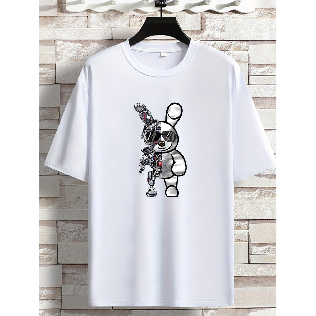 Short Sleeve T-shirt Printed Men's Youth Round Neck Casual Versatile Top