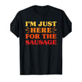 Funny Sausage Lover T-Shirt - Sausage Graphic Tee with Sausage Design, Casual Short Sleeve Shirt for Birthdays, Christmas Gifts for Meat Lovers & Animal Lovers