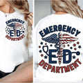 Emergency Department Nurse T-Shirt | Medical Team Graphic Tee | 100% Cotton Casual Top