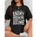 100% Cotton Unisex Inspirational Christian Religious Faith Based God Themed T-Shirt Women's Men's Graphic Tee,Casual Short Sleeve Shirt funny adult humor